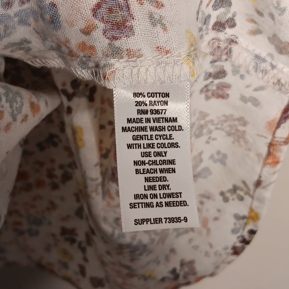 A.N.A Floral Tank Top Size Large NWT - Picture 3 of 5